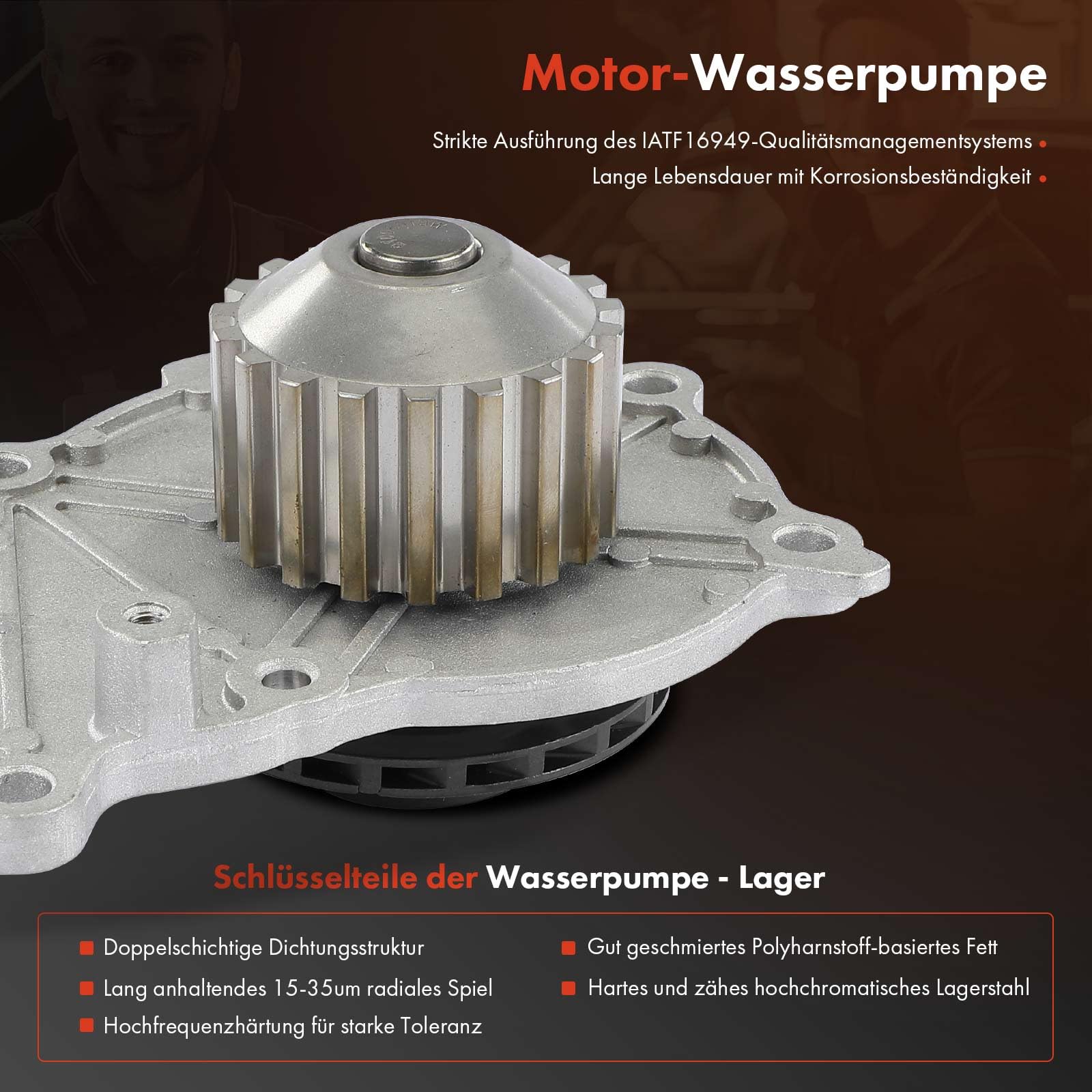 Frankberg Kit de correa de distribución correa de distribución bomba de | Compatible con: VF7 nervioso, Berlingo/Berlingo Primer monovolumen GFK GJK MF, C3 II SC, Berlingo Box/MPV B9