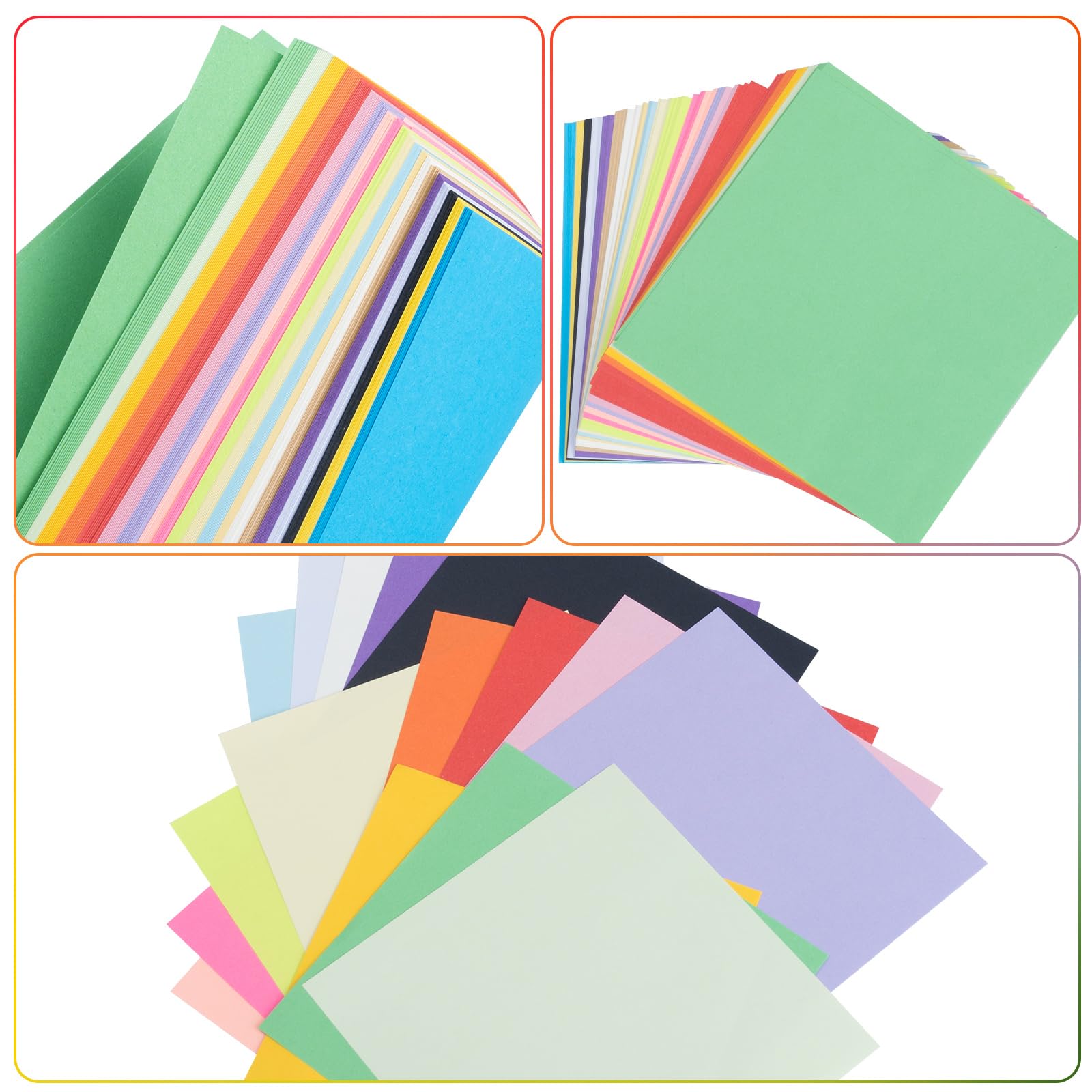 ONLYQIQIU 200 Sheets Origami Paper Square 15CM X 15CM 20 Colors Craft Paper Coloured Double Sided Kids Children's DIY Arts & Crafts Handmade Projects70gsm Coloured Paper20 Colours200 Sheets15CM - Image 4