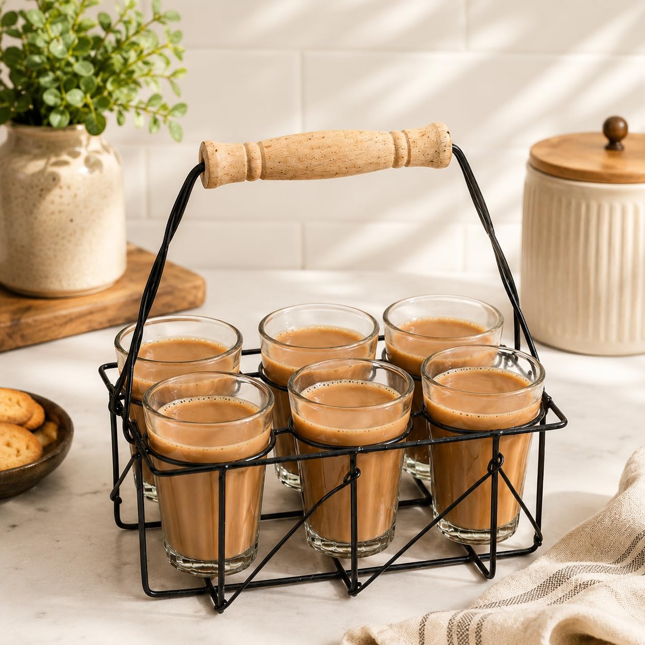 Cutting Chai Glasses Set - 6 Premium Cups -9 Cutting Chai Glasses Set - 6 Premium Cups -9