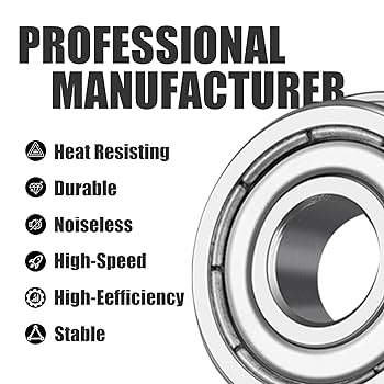 byumsac 629-ZZ Two Side Metal Shield Ball Bearing 9x26x8 629 2Z 629Z