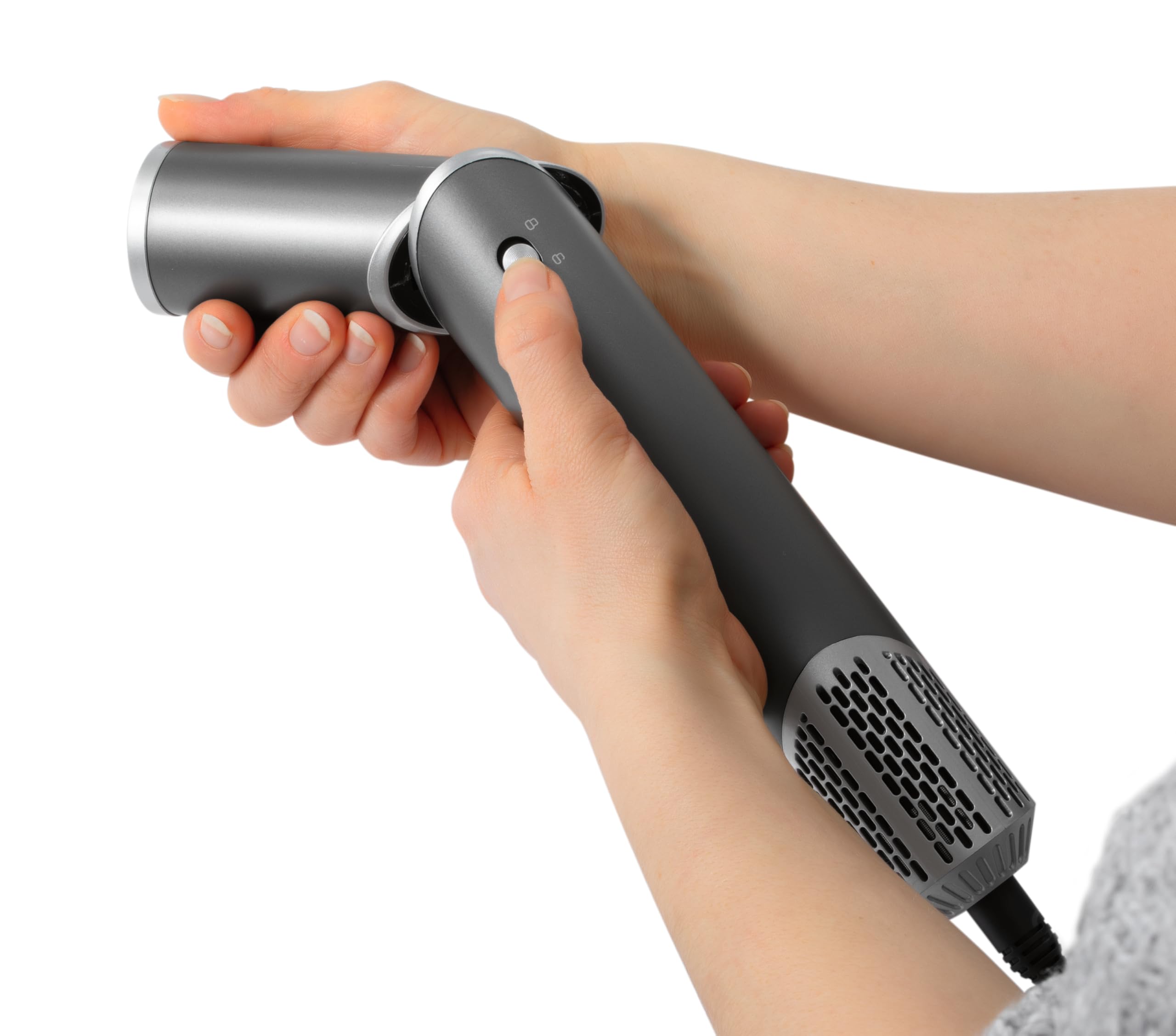 STYLE & SHINE by VITALmaxx Hair Styler Flex Hair Styler Flex, 1500 W, Air Curler, fer à friser et fer à lisser en un seul | 5 embouts et 3 niveaux de température | Remplace les bigoudis | Avec