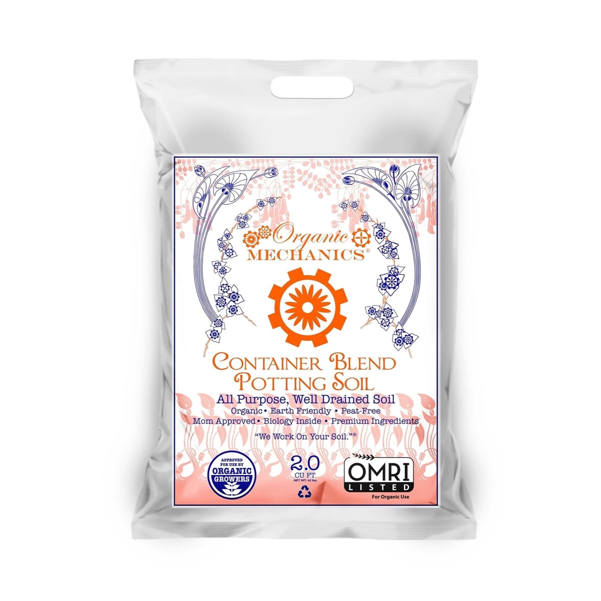 Organic Mechanics Container Blend Potting Soil 2 cu ft Garden Plant Media