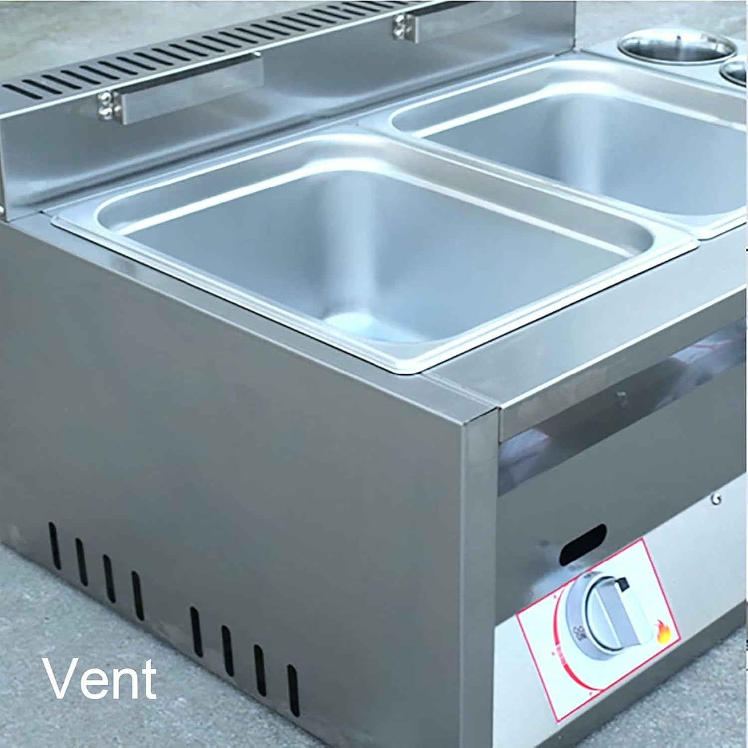 Deep Fryer 6L/12L Commercial Gas Fryer, Stainless Steel Outdoor Cooker, for Home Kitchen Restaurant~/
