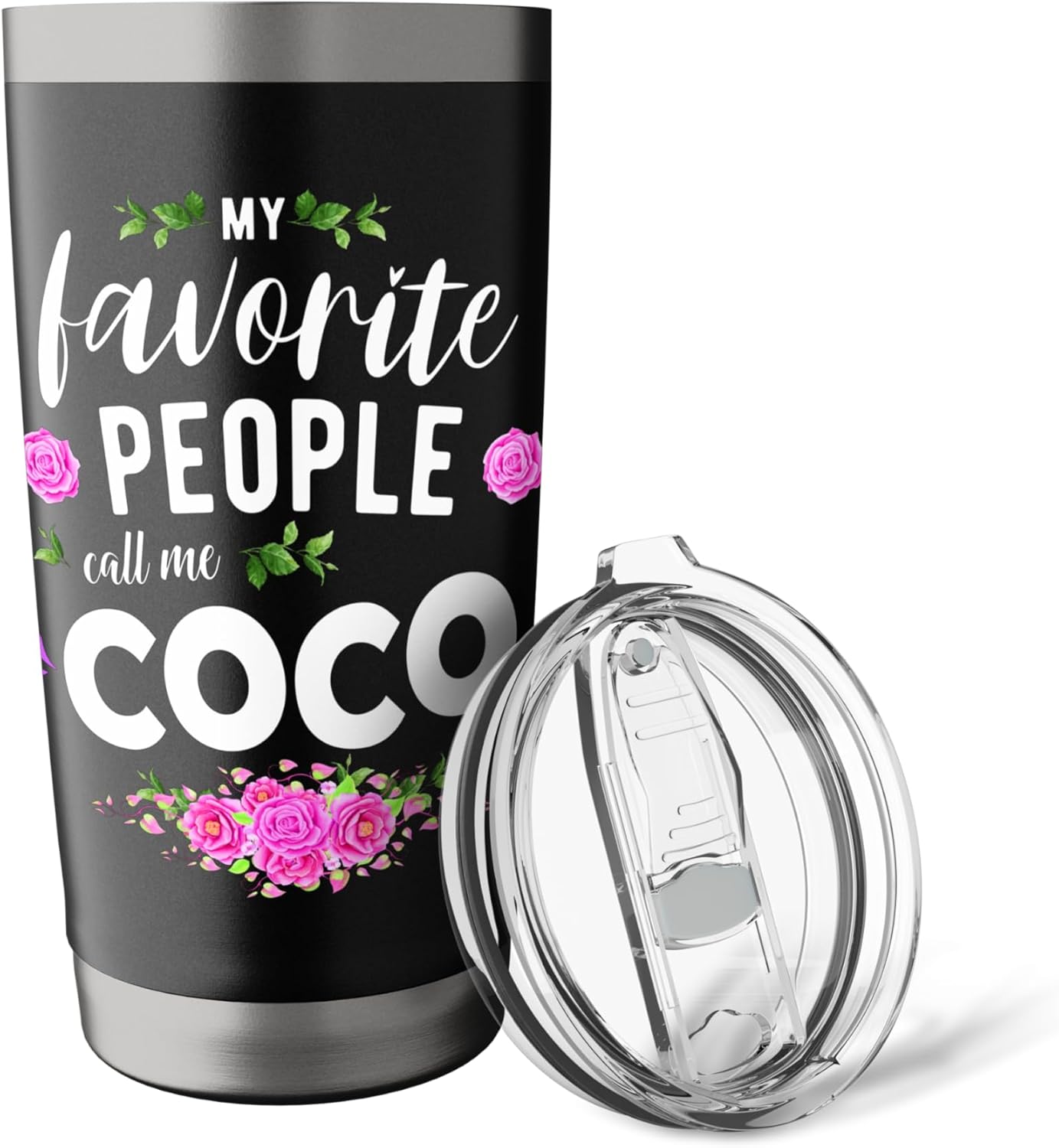 My Favorite People Call Me Coco Grandma Stainless Steel Insulated Tumbler - Image 5