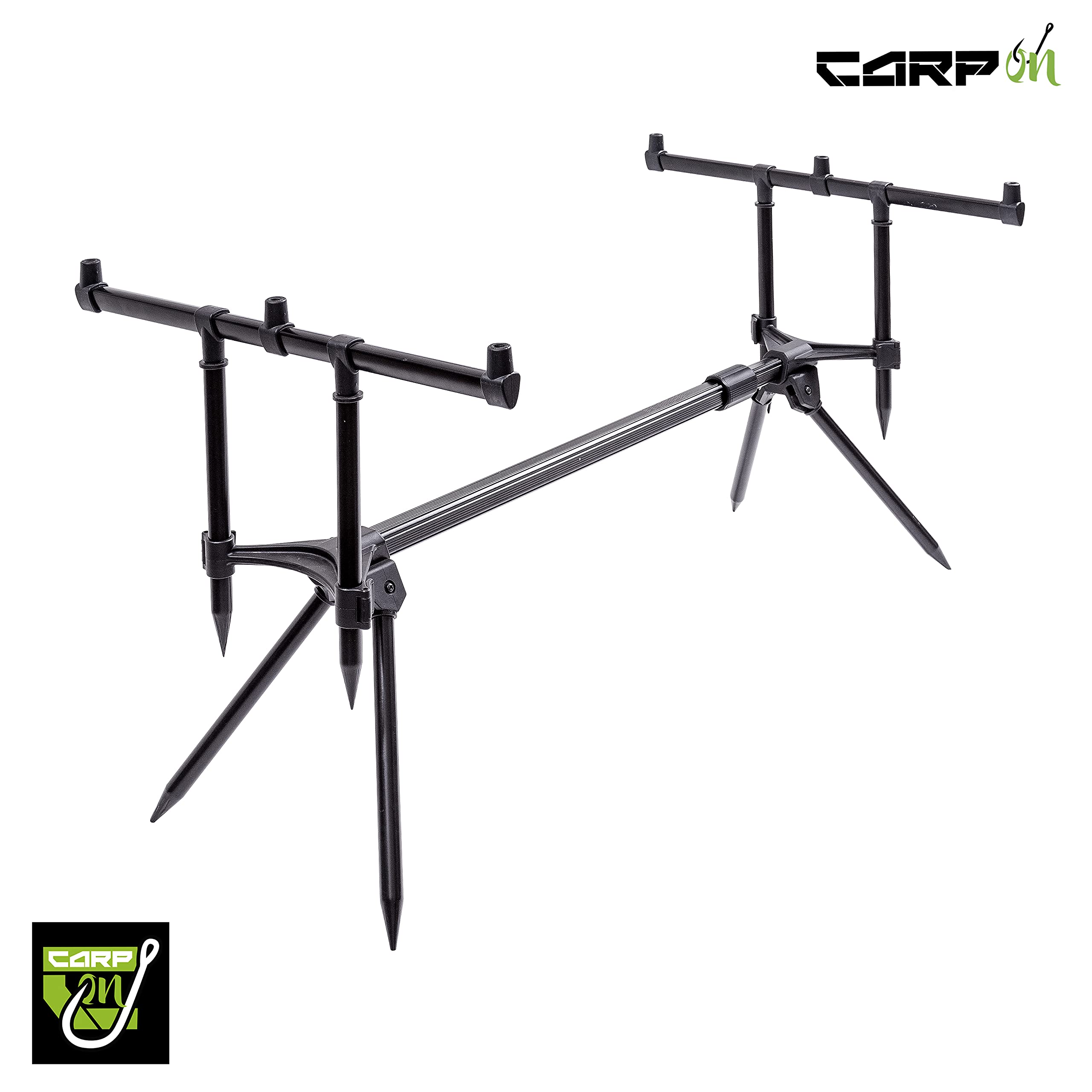 Leggero alluminio 3 canne Session-Master Pod – Corpo regolabile 81 – 132 cm con gambe fisse e borsa per il trasporto – per carpe e tutti gli esemplari generali di pesca [25-3401]