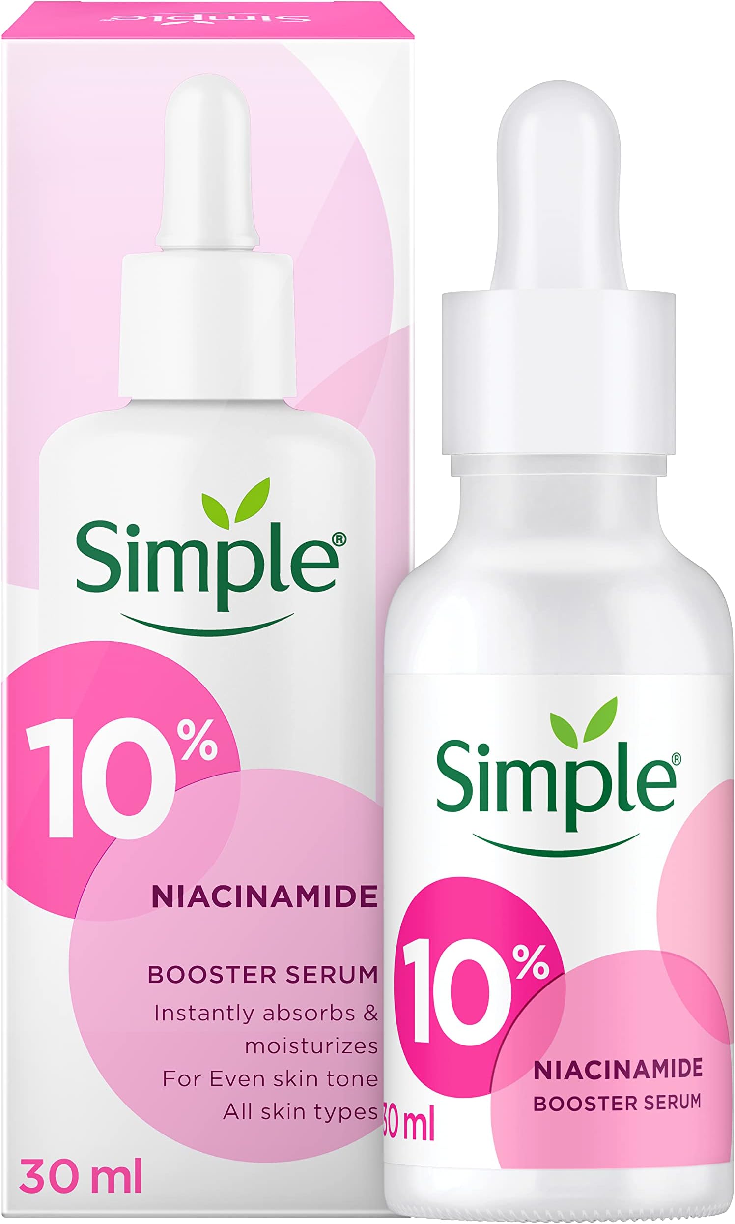 Booster Serum 10% Niacinamide Provides Even Skin Tone & Hydration, Light Weight, Paraben Free, No Perfume, No Alcohol, Biodegradable, 30 ml