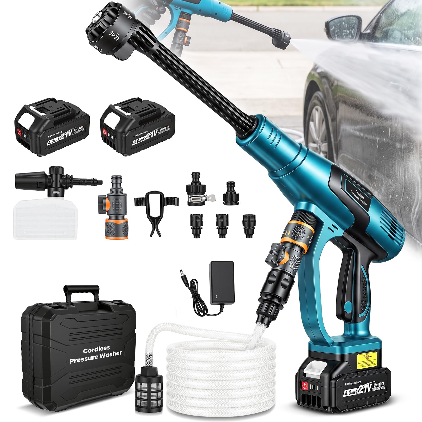 Yofuly Akku Hochdruckreiniger Kompatibel mit Makita 18V Akkus