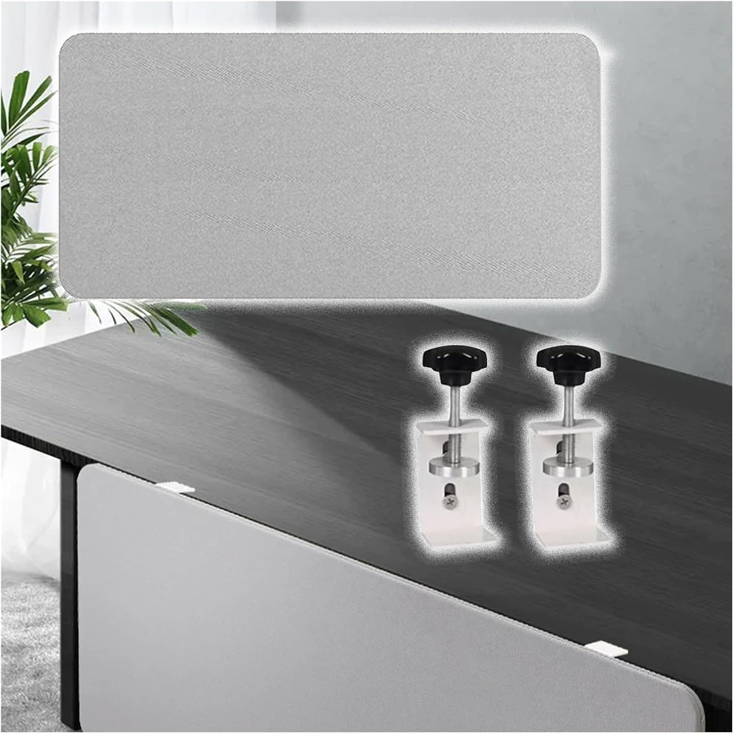 Soundproof Desk Privacy Divider - 66cm Under-Table Partition Shield for Office & Student Workspaces Noise-Reducing Panel Ideal for Enhanced Focus & Confidentiality
