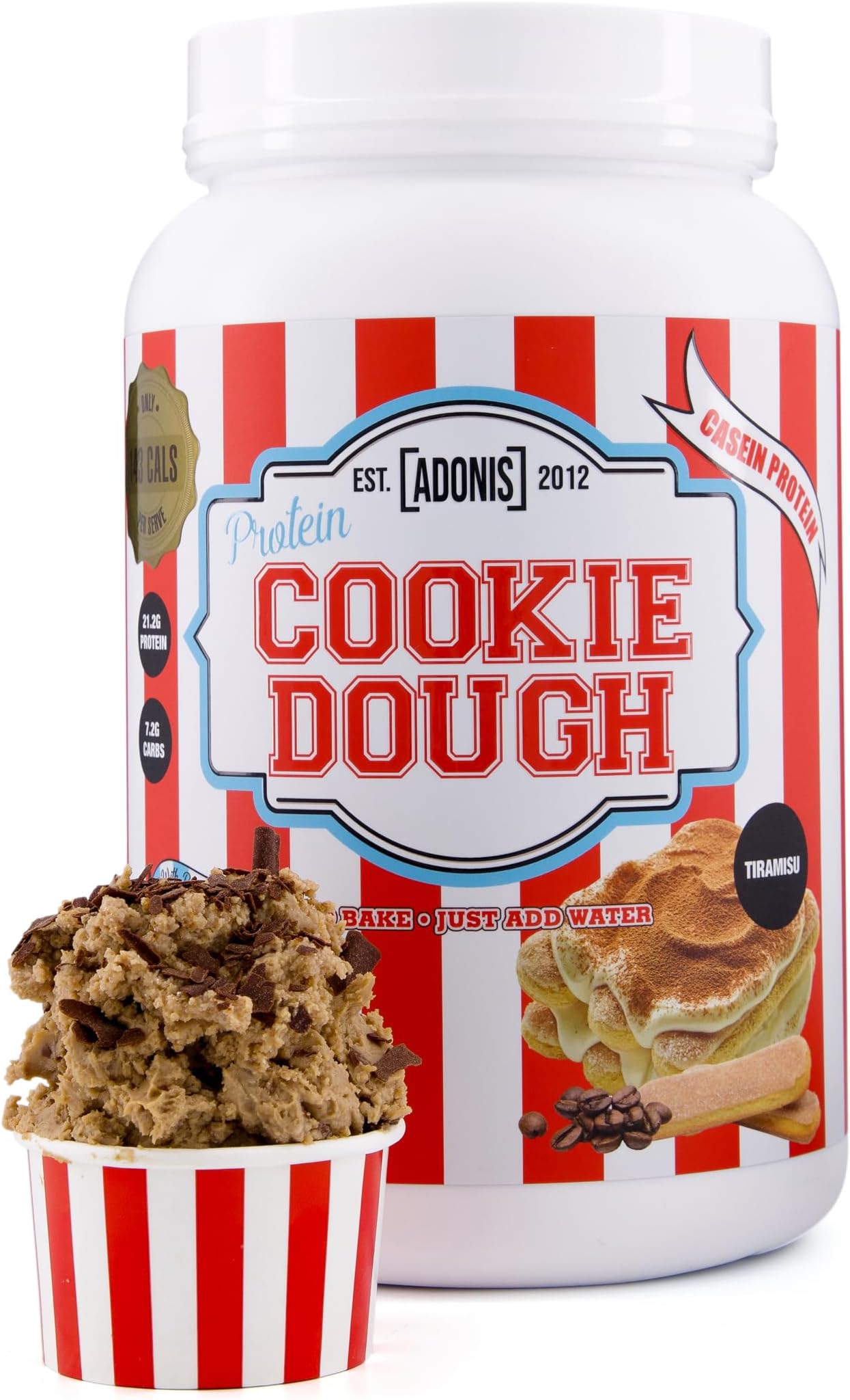 Adonis Tiramisu Flavor Protein Cookie Dough 1 kg