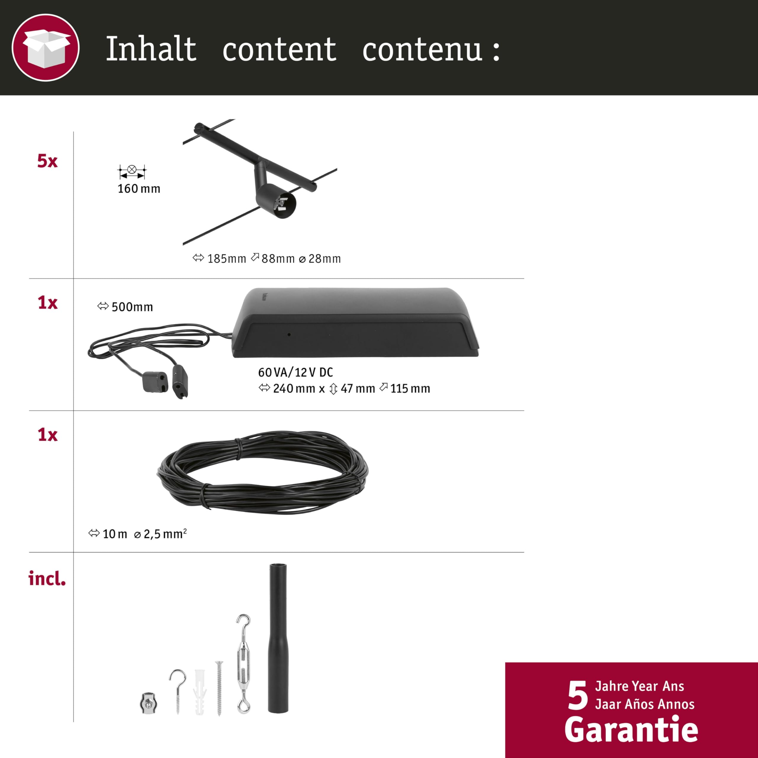 Galway hanglamp, mat zwart, omhoog/omlaag, CCT, metaal