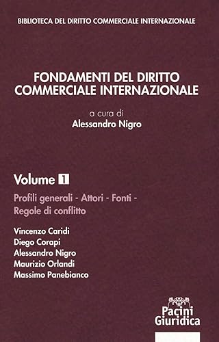 Fondamenti del diritto commerciale internazionale. Profili generali, attori, fonti, regole di conflitto (Vol. 1) (Biblioteca del diritto commerciale internazionale)