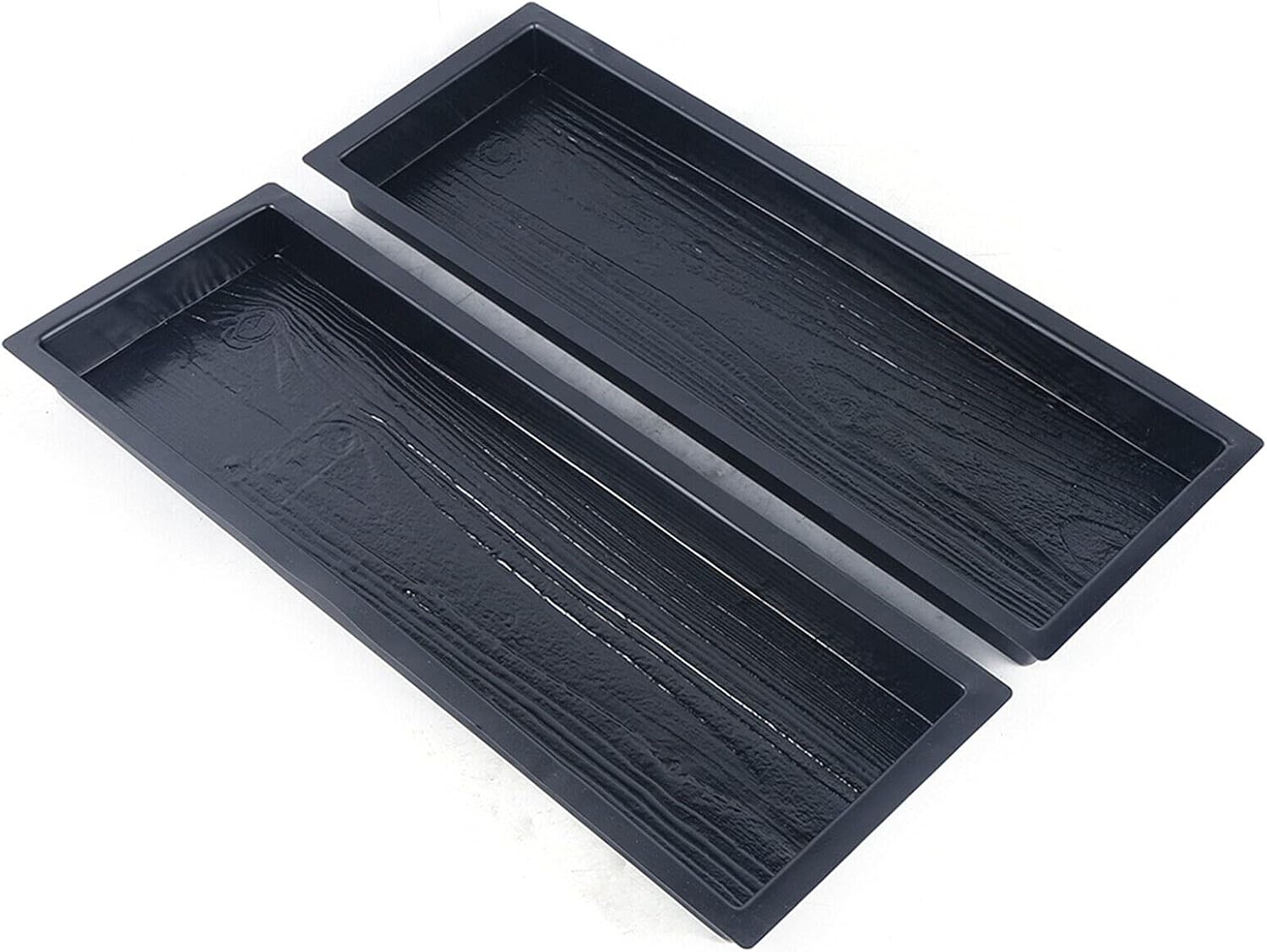 2 Pack Stepping Stone Concrete Molds Old Wooden Boards Set 23', Wood Board Concrete Cement Mould Walk Maker