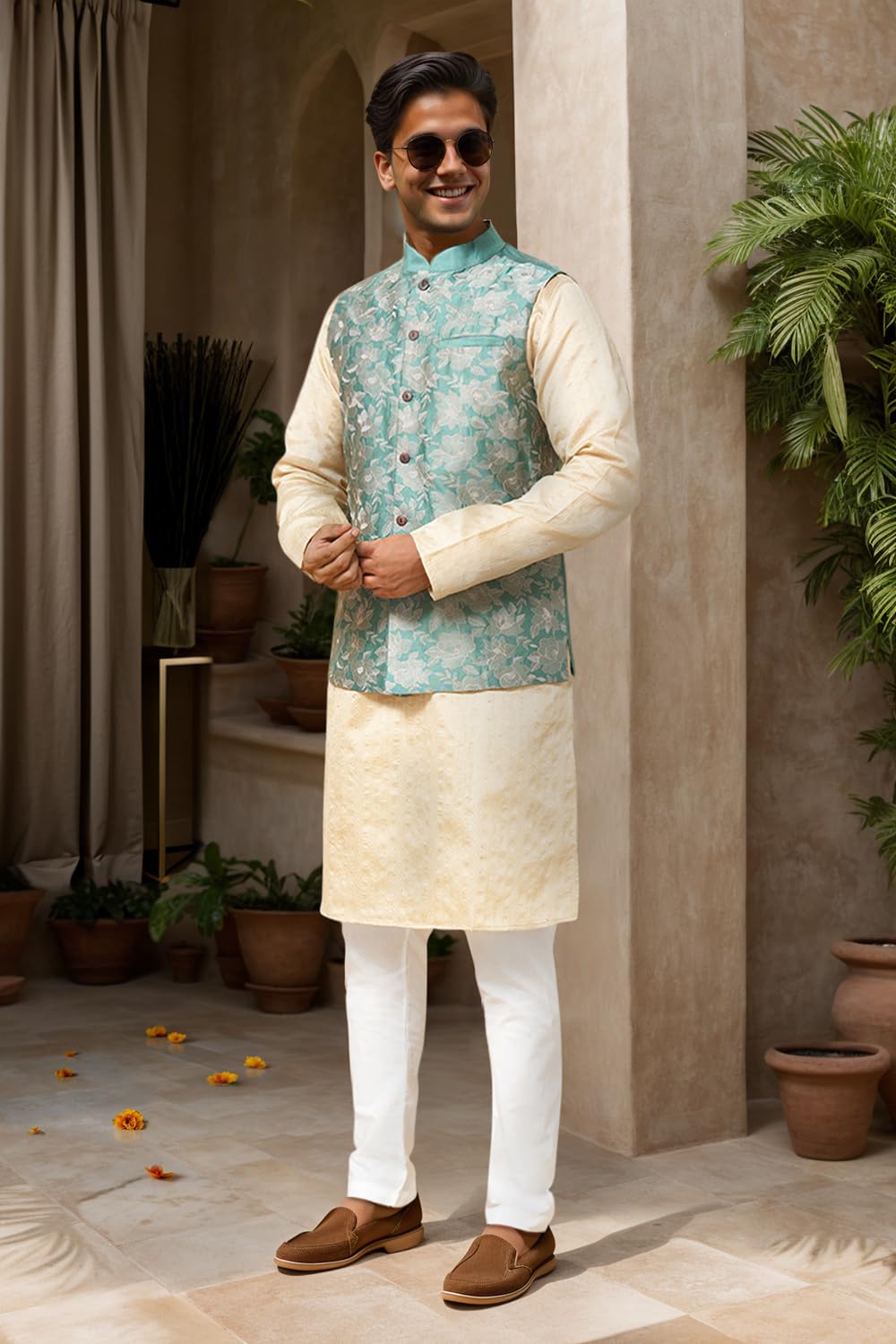 Indus Route by Pantaloons Men's Waistcoat - Image 2 thumbnail