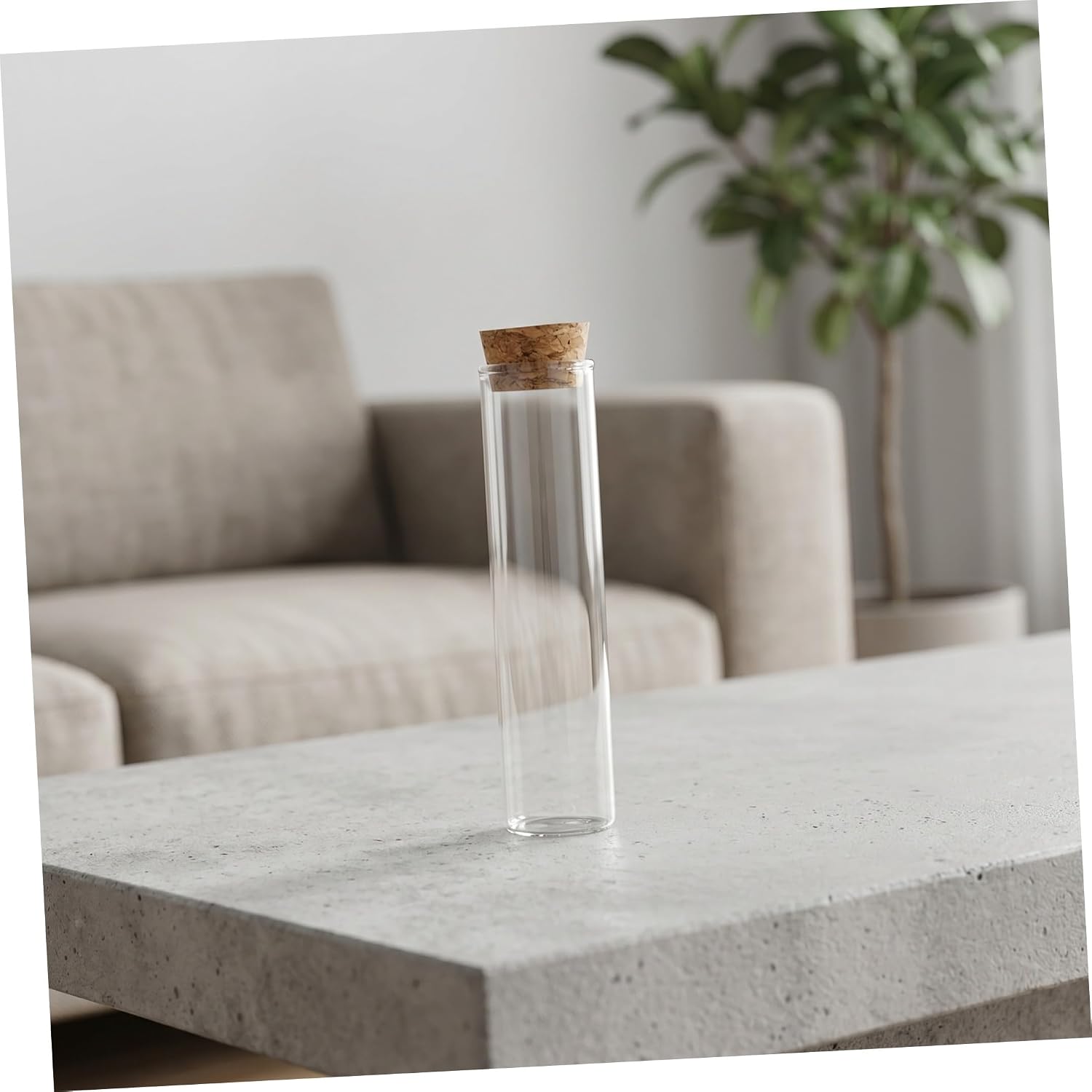 30pcs Glass Test Tubes with Cork Stoppers Clear Glass Storage Tubes for Candy Beads Powder Party and Laboratory Use