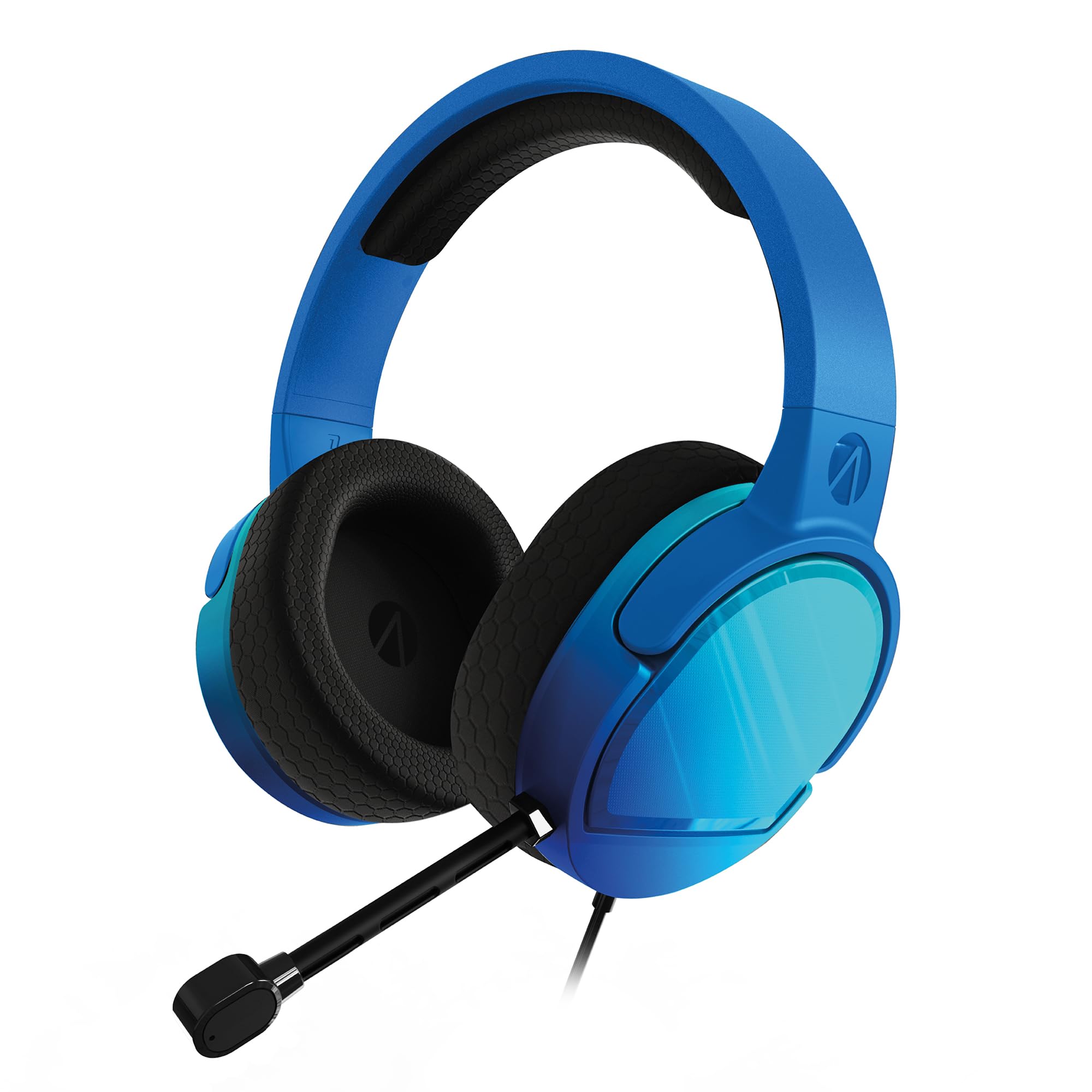 STEALTH PANTHER Plasma Blue - nauszne słuchawki gamingowe kompatybilne z PS4/PS5, XBOX, Switch, PC z elastycznym mikrofonem, gniazdem 3,5 mm, kablem 1,5 m, lekkie, wygodne i wytrzymałe