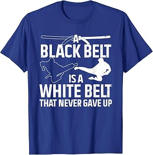 Funny Karate Design for Men Women Black Belt Martial Arts T-Shirt