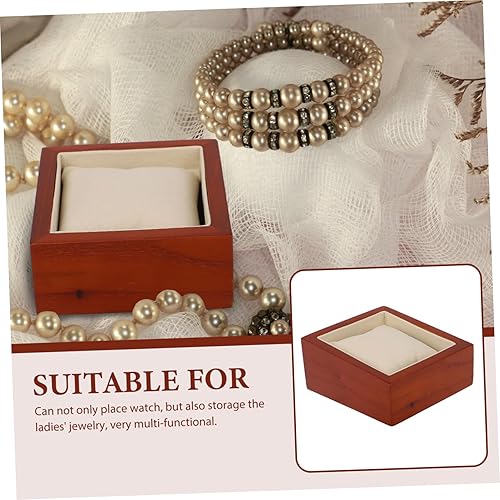 Miniatura 4 de Watch Display Box Bracelet Wood Tray Ring Bracelet Vintage Watches for Men Propose Bracelet for Men Wooden Trays Mens Jewelry Tray Wooden Watch