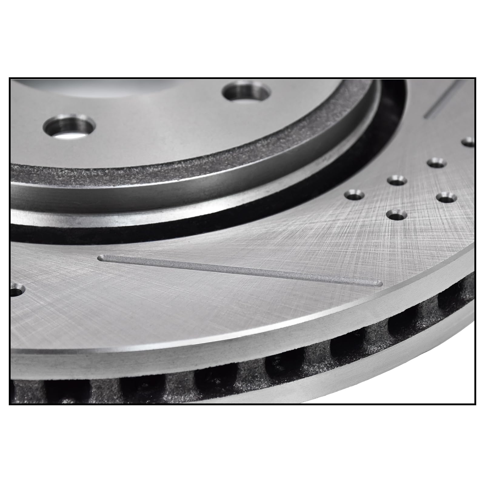 Hart Brakes Komplett-Bremsensatz Vorne & Hinten - Keramik-Beläge & Gebohrte/schlitzte Rotoren Für Dodge Durango, Jeep Grand Cherokee