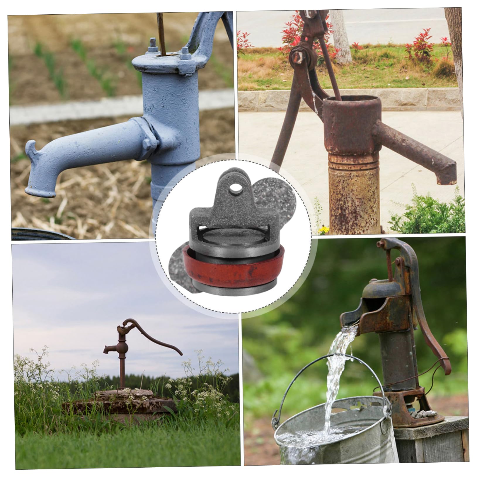 Accesorios para Bomba Manual de Agua de Hierro Fundido para Pozo | Juego de 1 Pieza, Junta de Piel, Repuesto para Émbolo, Sellado y Absorción de Agua Color Aleatorio