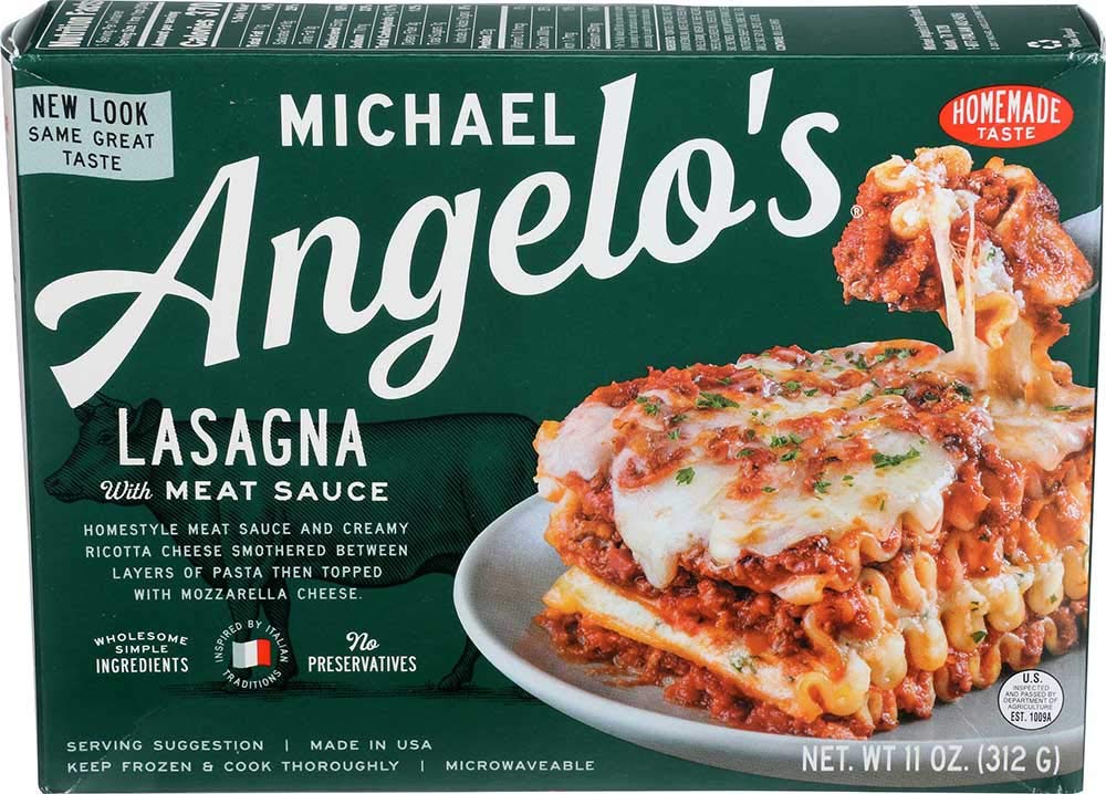Michael Angelos Lasagna with Meat Sauce, 11 Ounce -- 8 per case.