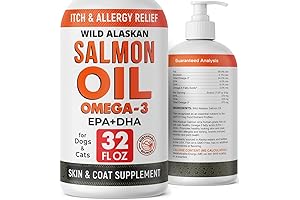 StrellaLab 32 OZ Salmon Oil for Dogs