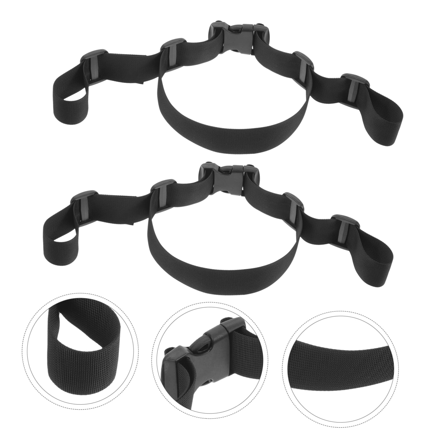 GARVALON 2 pcs Adjustable High Chair Straps Safety Strap for Stroller Chair Durable Replacement Belt Easy to Install Operate Practical for Various Seats