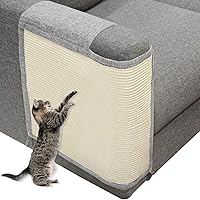 Vista 6 de Protector de sofá para gatos con sisal natural para proteger muebles, sofá, silla, sofá, gato, mascota, regalo