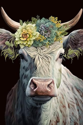 Miniatura 7 de IEFSCAY Kit de pintura de diamante de caballo de girasol para principiantes, pintura redonda completa 5D, flores, animales, kit de pintura HD, para