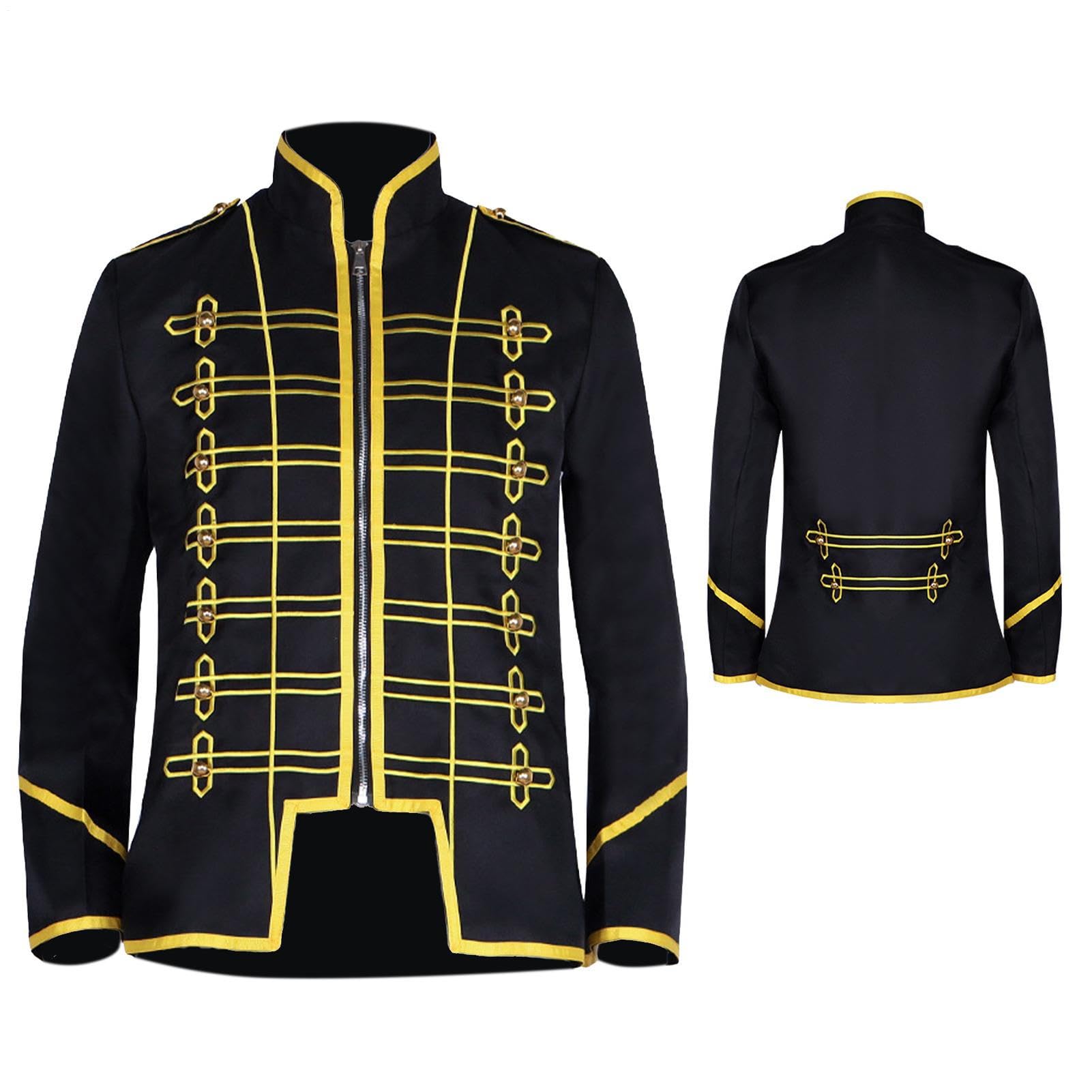 Genérico Prinz-Kostüm für Herren, Set mit Hose und Jacke, Königsblau