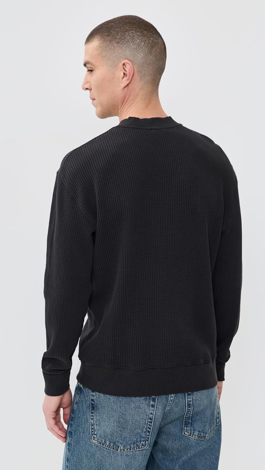 Madewell Men's Waffle-Knit Sweatshirt - Image 4