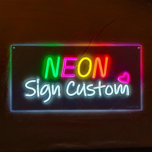Letrero de neón LED personalizable para decoración de pared personalizada, uso en interiores y exteriores, perfecto para cumpleaños, bodas, fiestas