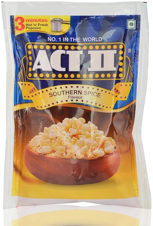 ACT ll Instant Popcorn Southern Spice, 70g Pouch Amazon.in Grocery