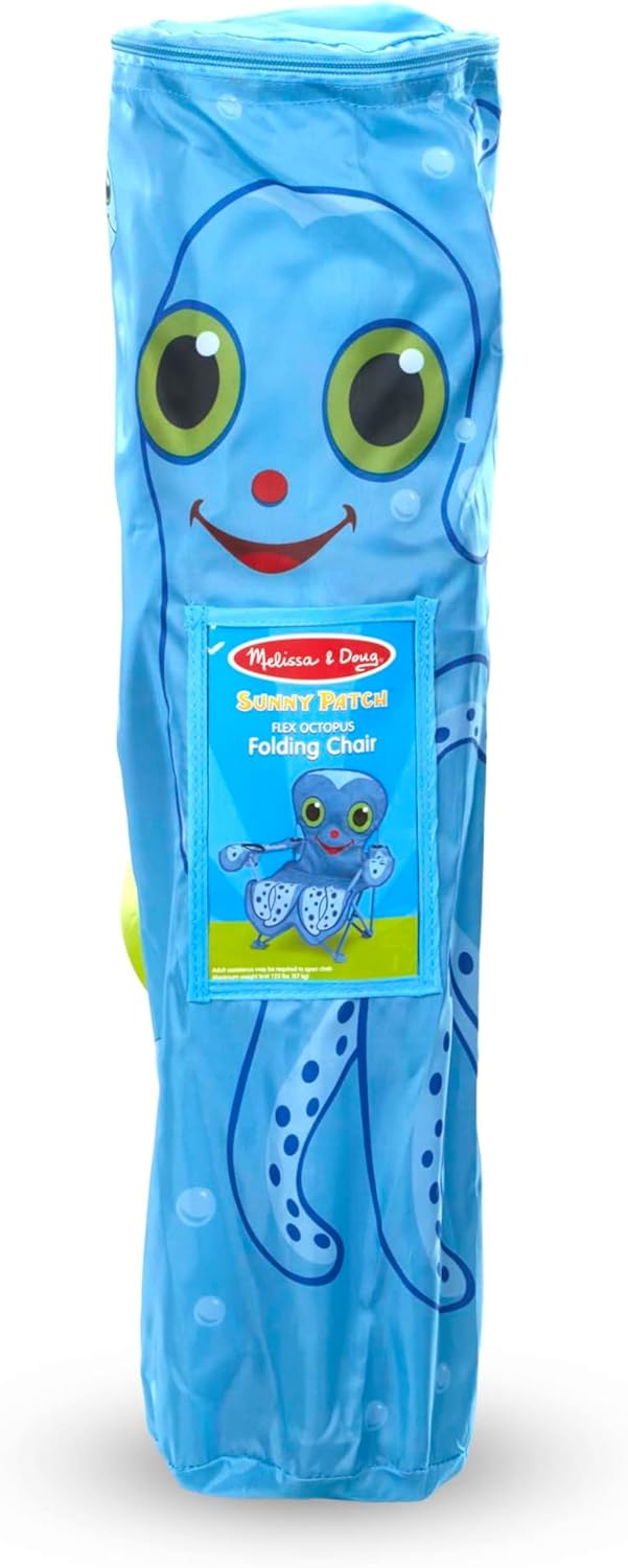 Melissa & Doug Sunny Patch Flex Octopus Folding Beach Chair for Kids
