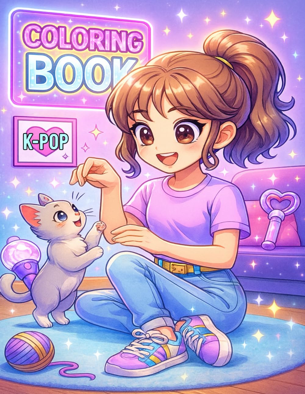K-pop Coloring Book: A Stylish K-pop Inspired Coloring Journey With Idols, Stage Outfits and Aesthetic Concert Vibes for Teens and Adults