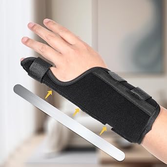 COMNICO Pinky Finger Splint Broken Pinky Finger Brace Triggers Fingers Splints for Little Brace Wrist Support for Pain Relief Boxer Fracture Broken Fits for Left & Right Hands (S)