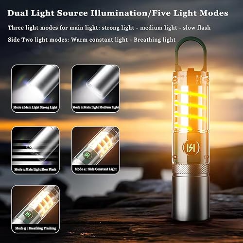 Miniatura 3 de Linternas LED recargables, linterna de 30,000 lúmenes, USB C alimentada por batería, linterna brillante de alta potencia, 6 modos, potente linterna