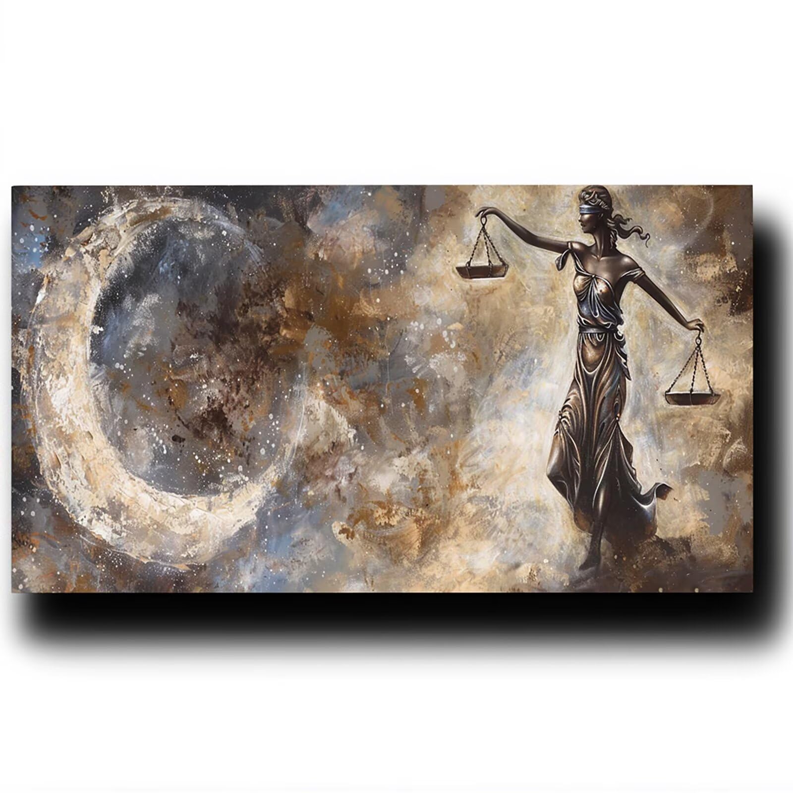 Malen nach Zahlen Erwachsene GöTtin Der Gerechtigkeit Malen nach Zahlen ab 7 jahre Mädchen GöTtin Kreativ set für Erwachsene mit Leinwand Acrylfarben set und Pinsel, Bastelset zum Bemalen 80X160cm 7-T