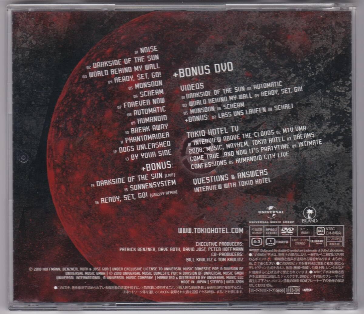 輸入盤　TOKIO HOTEL DVD付き BEST OF 輸入盤 TOKIO HOTEL DVD付き BEST OF 輸入盤 TOKIO HOTEL DVD付き BEST