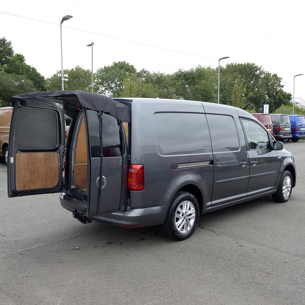 Mageschneiderte Abdeckungen fr VW Caddy Maxi Life (ab 2004),  mageschneiderte Abdeckung fr hintere Scheunentrmarkise, schwarz,  BDC567BLACKAD6 : Amazon.de: Auto & Motorrad