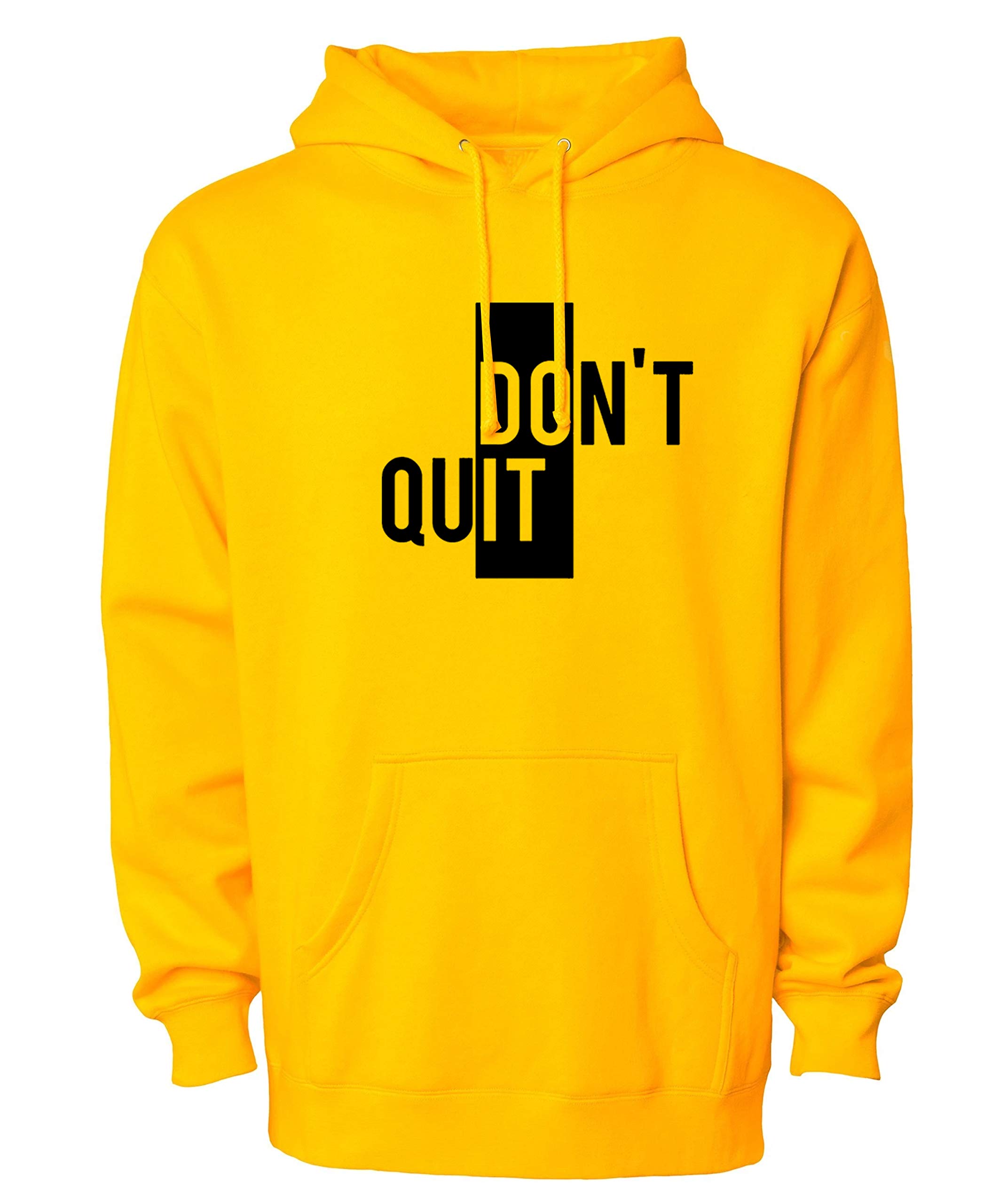 Unisex-Adult Cotton Hooded Neck Don’t Quit Printed Hoodie