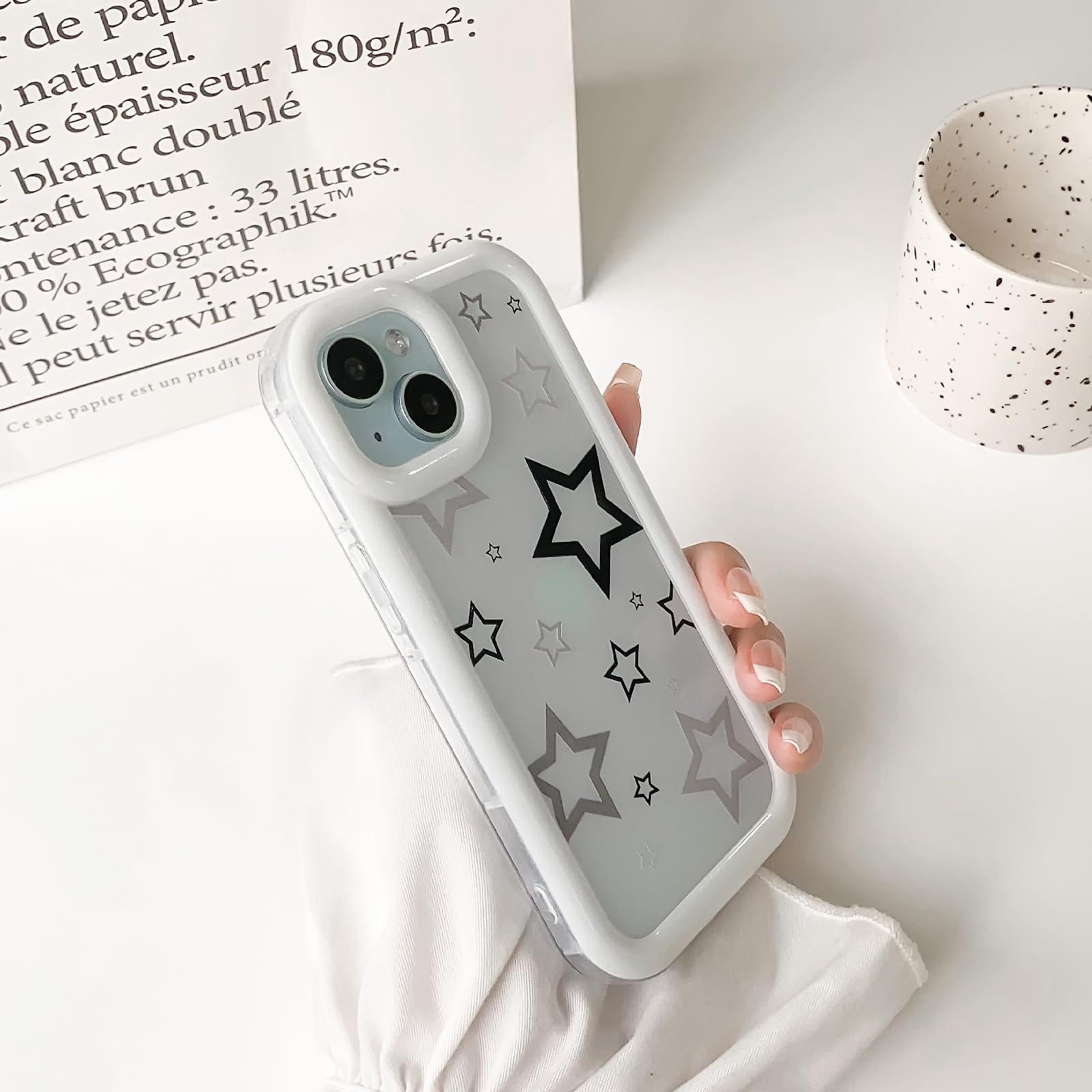 Funda Para Iphone 15 Pro Compatible Con Magsafe, Con Borde Ondulado Pequeño, De Pc Y Tpu, Color