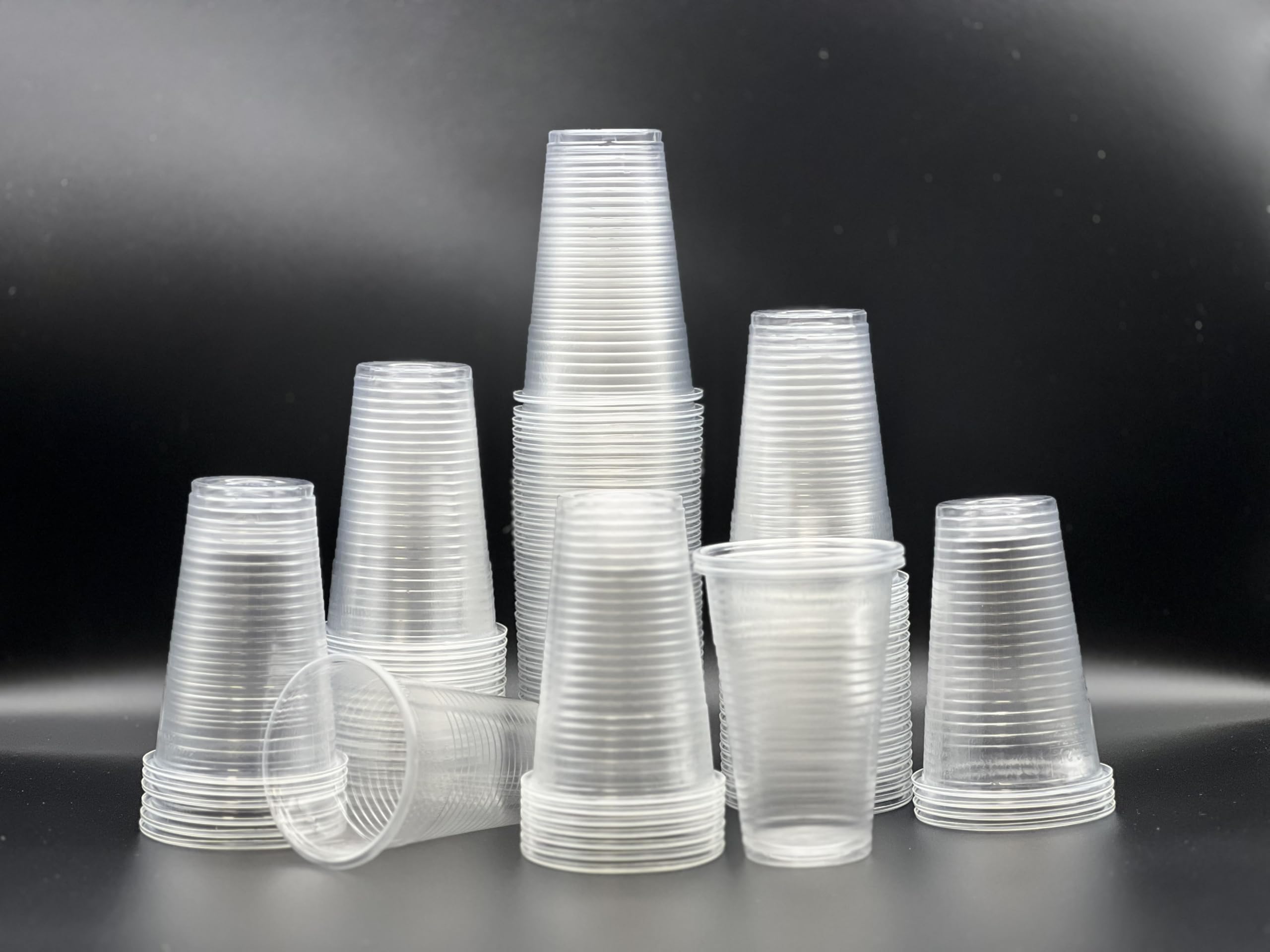 HOT BARGAINS 3000 X 7oz Clear Plastic Cups | Reusable & Disposable | Sealed Pack for Water Coolers, Vending, and Events (3000)