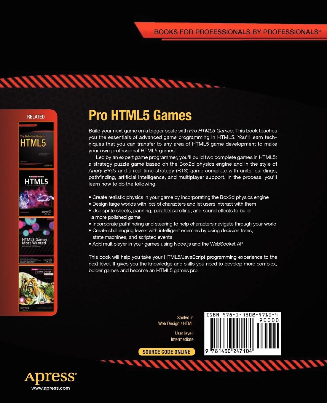 Pro HTML5 Games (Expert's Voice in Web Development): Amazon.co.uk: Shankar,  Aditya Ravi: 9781430247104: Books