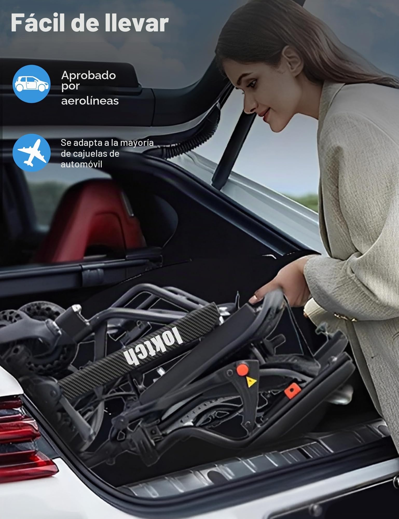 Silla de ruedas eléctrica ligera para adultos, sillas de ruedas eléctricas ligeras de 12.7 kg para adultos, 13 km de largo alcance, silla de ruedas motorizada inteligente para personas mayores