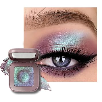 Duochrome Glitter Eyeshadow Palette,Mauve Plum Eye Shadow
