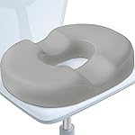 BlissTrends Donut Pillow Seat Cushion, Donut Chair Cushions for Postpartum Pregnancy & Hemorrhoids, Tailbone Pain Relief Cushion, Lifting Cushions for Office & Home Chairs (Light Grey, X-Large)