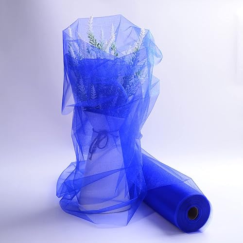 Miniatura 4 de Tela de organza de cristal de tul  16 x 50 yardas, tela transparente para decoración de fiestas de boda, despedida de soltera, tutú, rollo de red,