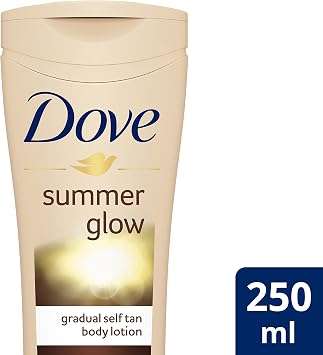 Dove Visible Glow Gradual Self-Tan Body Lotion Medium to Dark 250 millimeter