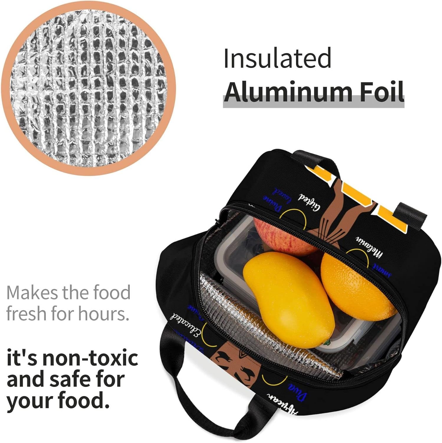 Lunch Bag For Women Men Insulated Lunch Box For Adult Reusable Lunch Tote Bag For Work, Picnic, Travel - Image 6