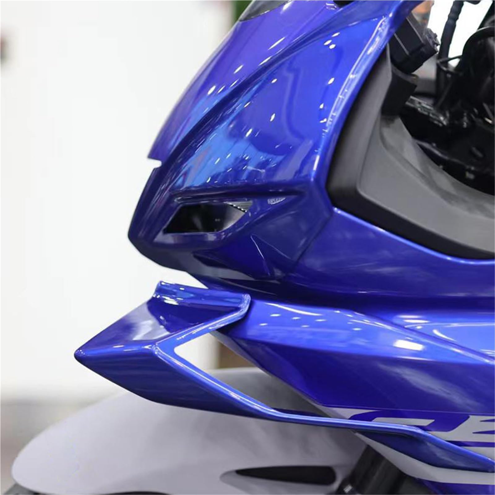 Front Bumper Splitter dachowy Pasuje do YZFR3 2025 2024 YZFR25 YZF R3 R25 2019-2024 Spoilery przednie Winglet Skrzydło aerodynamiczne